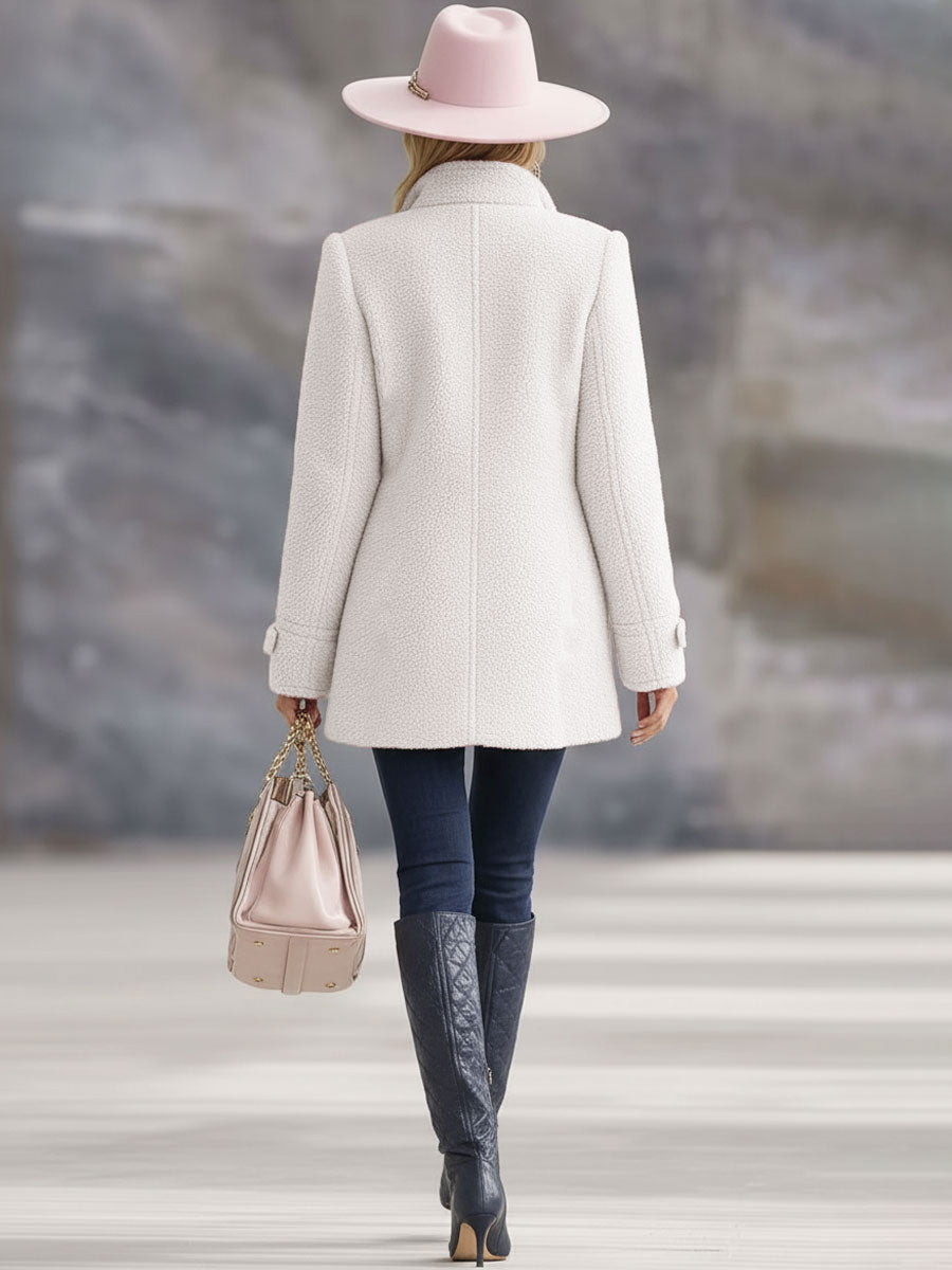 Chaqueta polar rosa vintage con cremallera