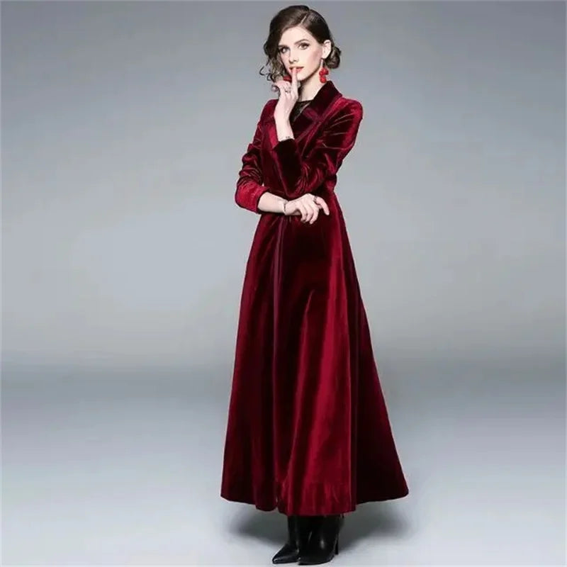 Seraphina | Abrigo largo de terciopelo