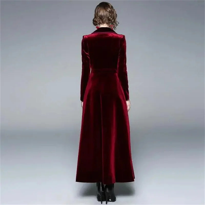 Seraphina | Abrigo largo de terciopelo