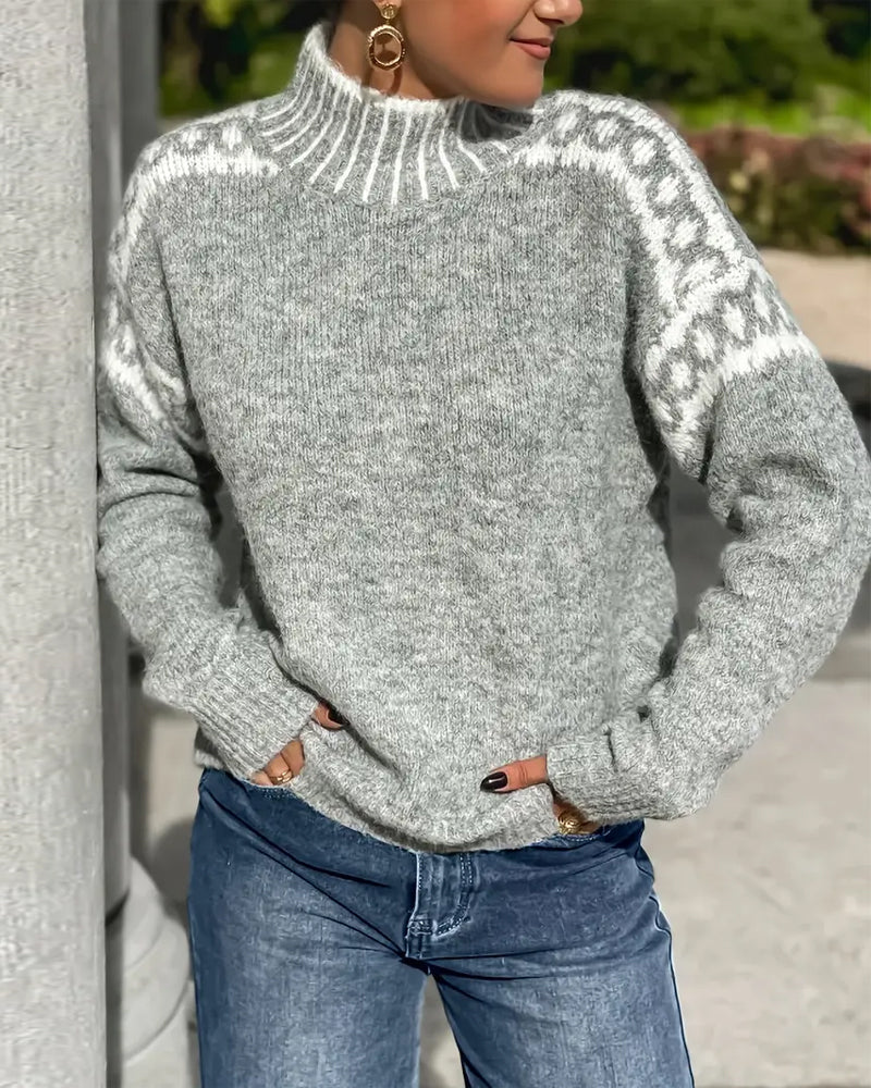 Mina | Jersey de cuello alto y corte holgado