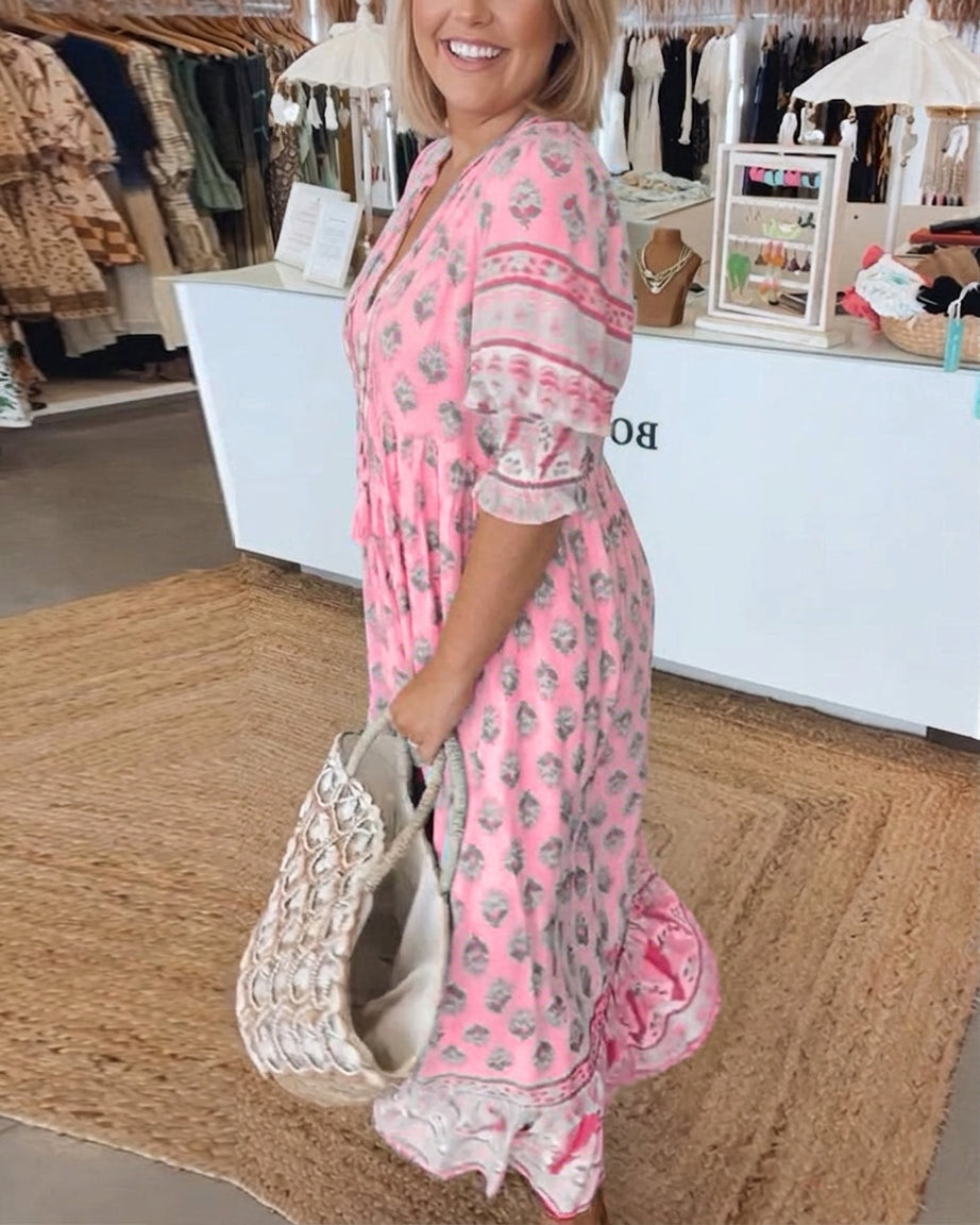 Verity | Vestido bohemio midi