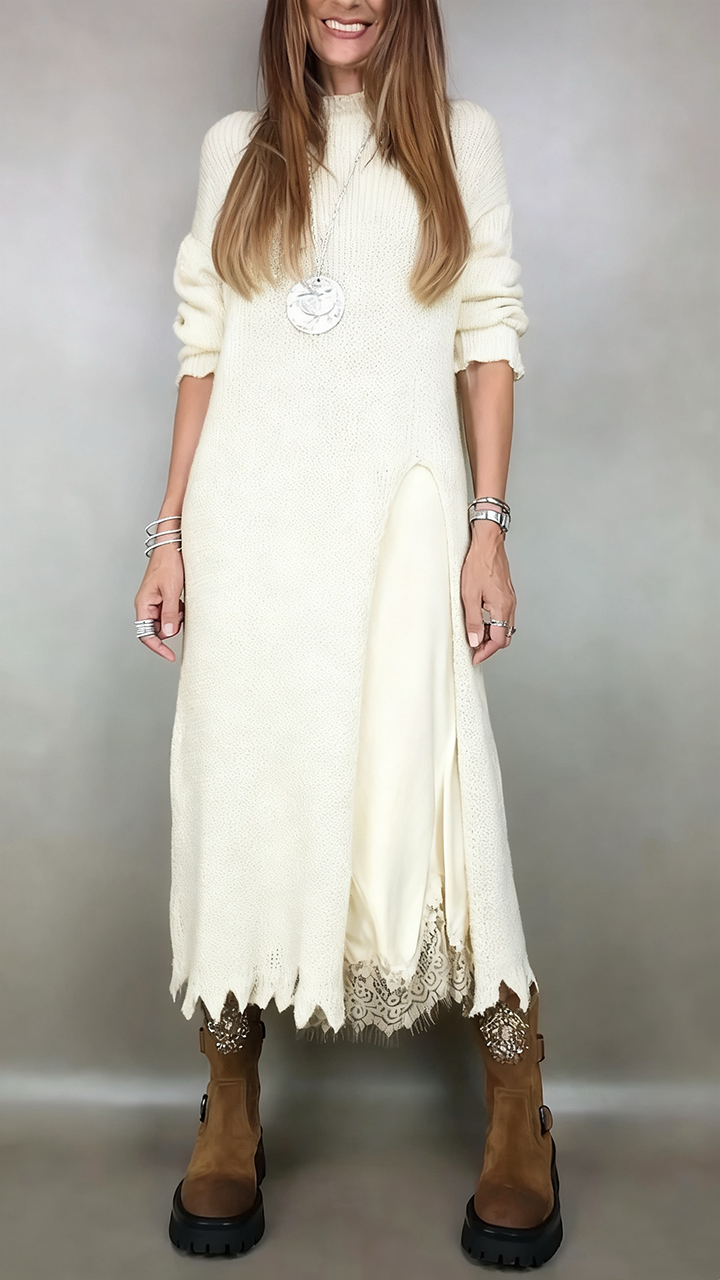 Laluna® | Conjunto elegante completo (Jersey largo + vestido)