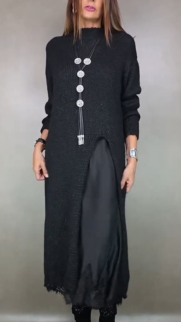 Laluna® | Conjunto elegante completo (Jersey largo + vestido)
