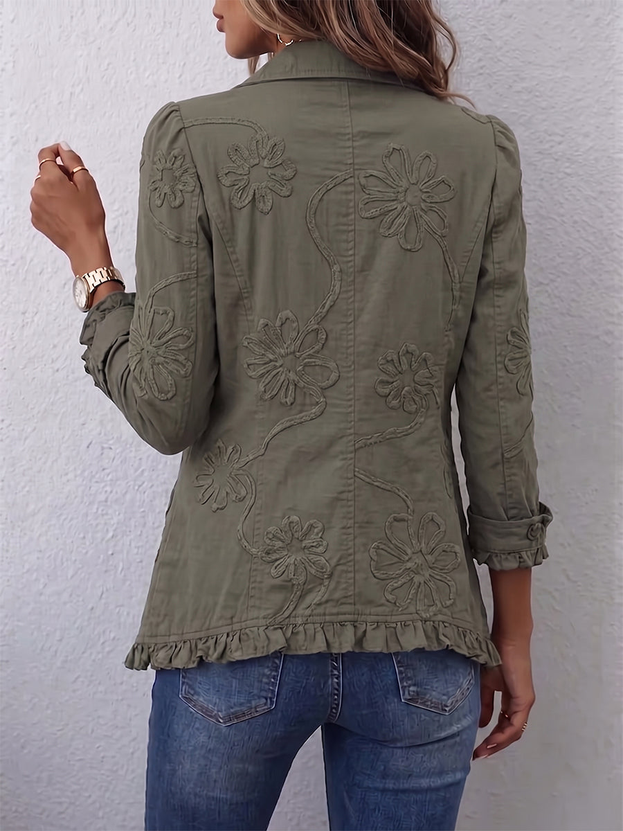 Claudine™ | Chaqueta floral elegante