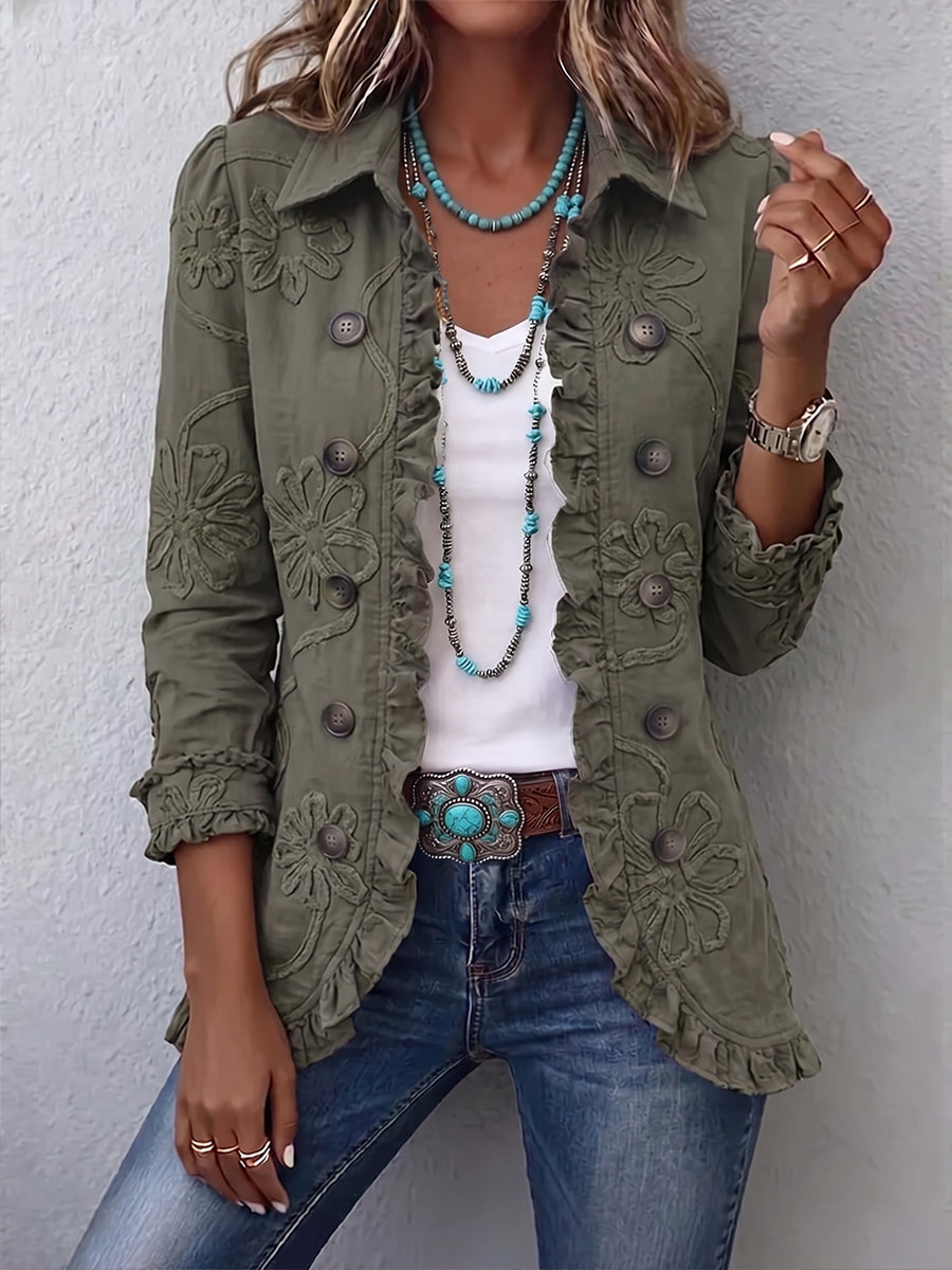 Claudine™ | Chaqueta floral elegante