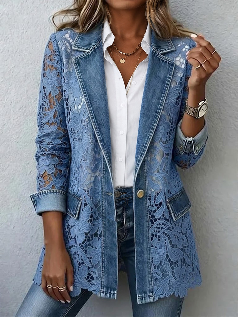 Alicia | Chaqueta con Encaje Floral
